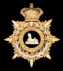 South Lancashire Regiment Blue Cloth Officers Helmet Plate