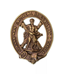 105th Lanarkshire Cap Badge Brass Metal