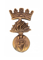 Royal Irish Fusiliers Cap Badge Brass Metal