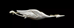 French Escadrille SPA 23 Squadron Cicogne Stork Badge Silver