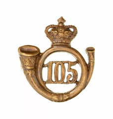 105th Kings Own Light Infantry 2nd Battalion Glengarry Badge Brass Metal