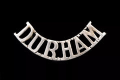 Durham Shoulder Title White Metal