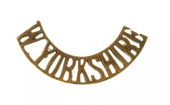 W.Yorkshire Shoulder Title Brass Metal