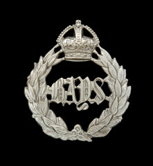 Queens Bays 2nd Dragoons Guards Cap Badge K.C Hallmarked Silver