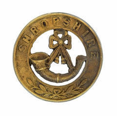 Shropshire Helmet Plate Centre Brass Metal