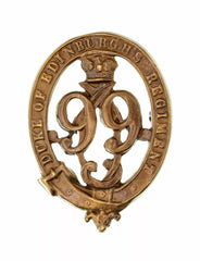 99th Wiltshire 2nd Battalion Glengarry Badge Brass Metal
