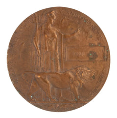 WW1 Memorial Plaque Lesie Price Original