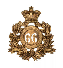 66th Berkshire 2nd Battalion Regiment Last Shako Plate Brass Metal