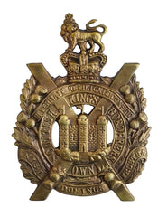 Kings Own Scottish Borders Cap Badge Brass Metal