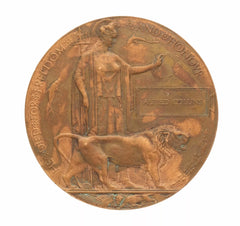 WW1 Memorial Plaque Alfred Collins Original