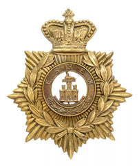 Helmet Plate & Essex 3 Castle Centre Brass Metal