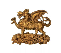 4th Battalion Buffs Cap Badge Brass Metal
