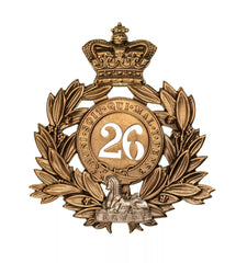 26th Cameronians Regiment Officers Last Shako Plate Silver Sphinx