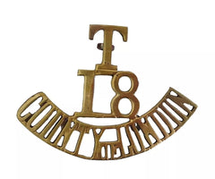 T.18 County of London Shoulder Title Brass Metal