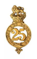 25th Kings Own Scottish Borders Glengarry Badge Brass Metal