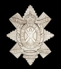 Black Watch Royal Highland Regiment Canadian Cap Badge Hallmarked Silver