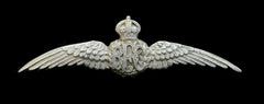 Royal Flying Corps Wing Officers Badge Hallmarked Silver
