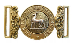 The Royal Warwickshire Officers Waist Belt Buckle