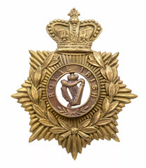 Helmet Plate & Royal Irish Centre Brass Metal