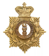 Helmet Plate & Loyal North Lancashire Centre Brass Metal