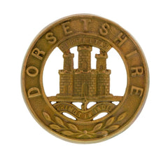 Dorsetshire 3 Castle Helmet Plate Centre Brass Metal