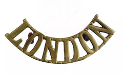 London Shoulder Title Brass Metal
