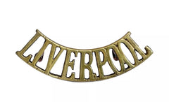 Liverpool Shoulder Title Brass Metal