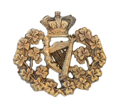 Royal Irish Regiment Cap Badge Brass Metal