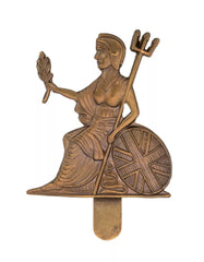 The Royal Norfolk Regiment First Pattern Cap Badge Brass Metal