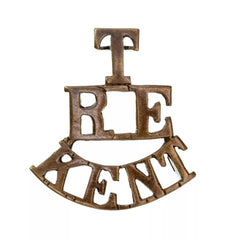 T.R.E Kent Shoulder Title Brass Metal