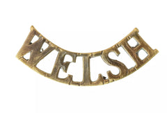 Welsh Shoulder Title Brass Metal