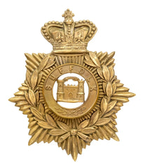 Helmet Plate & Suffolk 2 Castle Centre Brass Metal