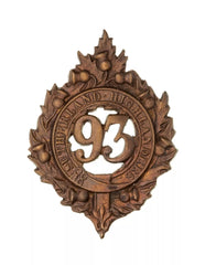 93rd Argyll & Sutherland Highlanders Glengarry Badge Brass Metal