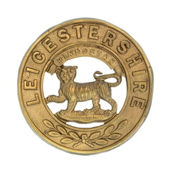 Leicestershire Helmet Plate Centre Brass Metal