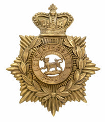 Helmet Plate & Leicestershire Centre Brass Metal