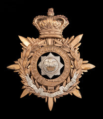 The Cheshire Regiment Blue Cloth Officers Helmet Plate