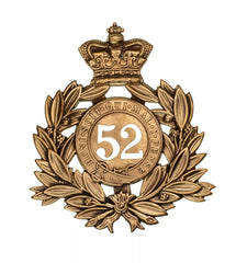 52nd Oxfordshire 2nd Battalion Regiment Last Shako Plate Brass Metal