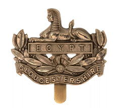 Gloucestershire Regiment Cap Badge White Metal
