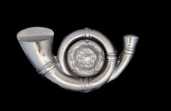Kings Own Yorkshire Light Infantry Cap Badge Hallmarked Silver