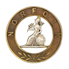 Norfolk Helmet Plate Centre Bi Metal