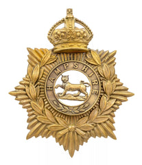 Helmet Plate & Hampshire Centre Brass Metal