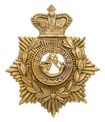 Helmet Plate & Oxfordshire Centre Brass Metal