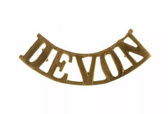 Devon Shoulder Title Brass Metal