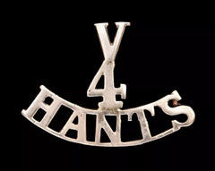 Volunteers 4 Hants Shoulder Title White Metal