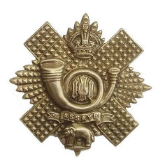 Highland Light Infantry Cap Badge White Metal