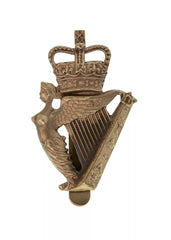 Queens Crown Ulster Defence Regiment Badge Brass Metal
