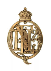 Edinburgh Rifle Volunteers Cap Badge Brass Metal