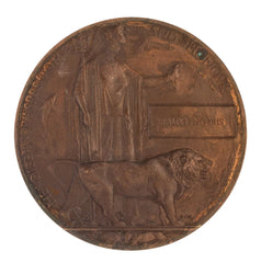 WW1 Memorial Plaque Ralph Norris Original