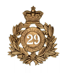 29th Worcestershire Regiment Last Shako Plate Brass Metal