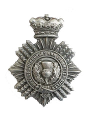 Duke of Edinburgh's Own Volunteers Cap Badge White Metal